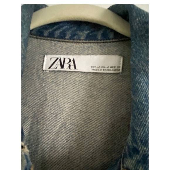 ZARA Ripped Jean Jacket - Picture 9 of 12